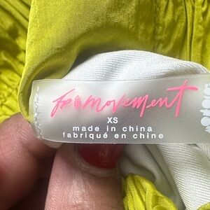 FP Movement by Free People High Waist Shorts in Lime Green